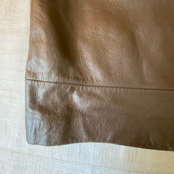 Mix-It Womens Brown Soft Leather Western Casual Skirt- Sz-4 - Picture 5 of 14